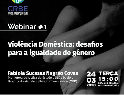 Webinar 1 – “Violência Doméstica: desafios para a igualdade de gênero”
